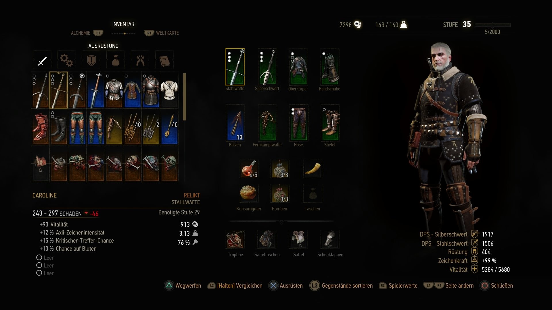 Neuer The Witcher 3 Patch soll Inventar-Probleme beheben