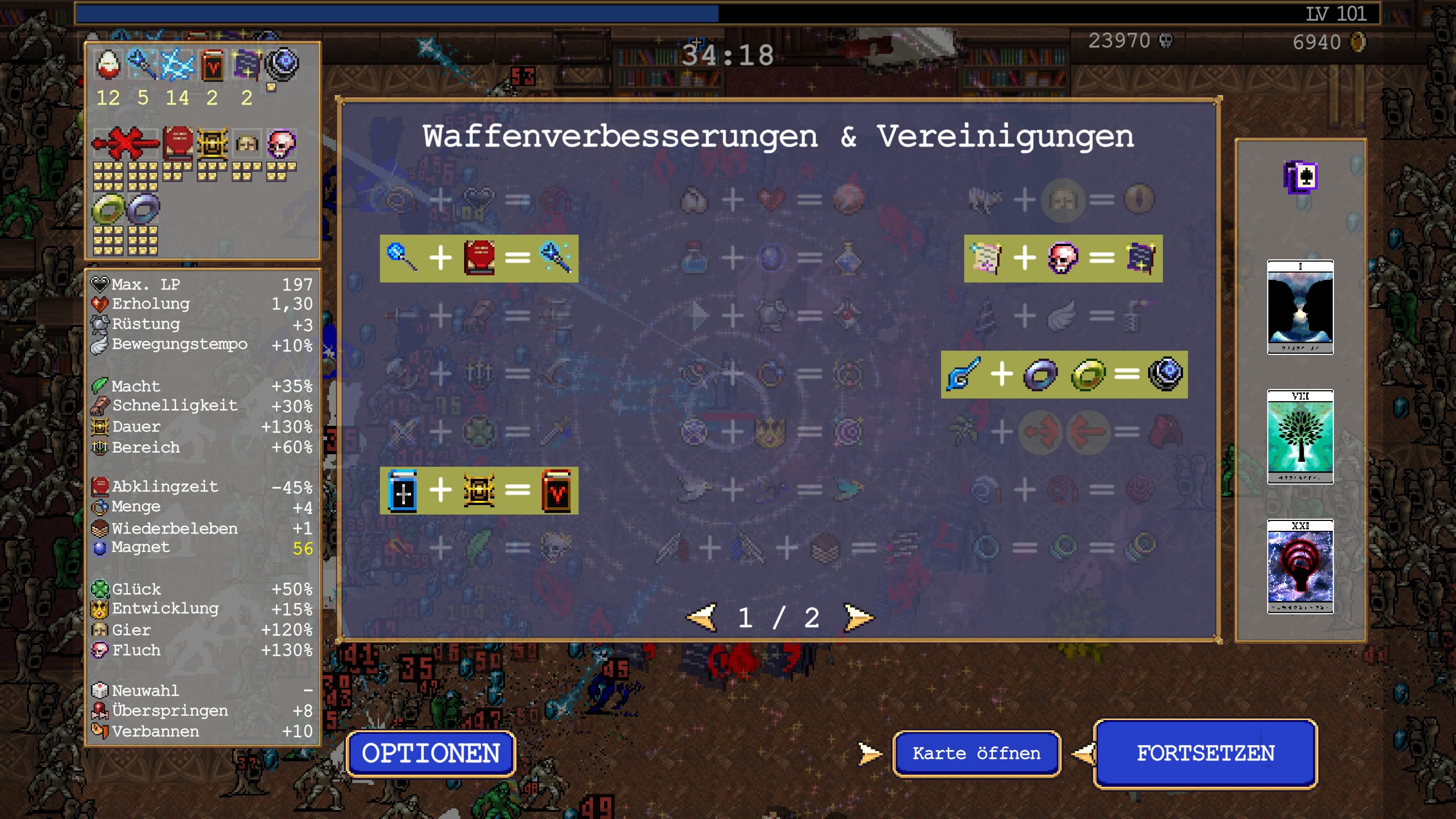 Vampire Survivors - Balatro Update erschienen