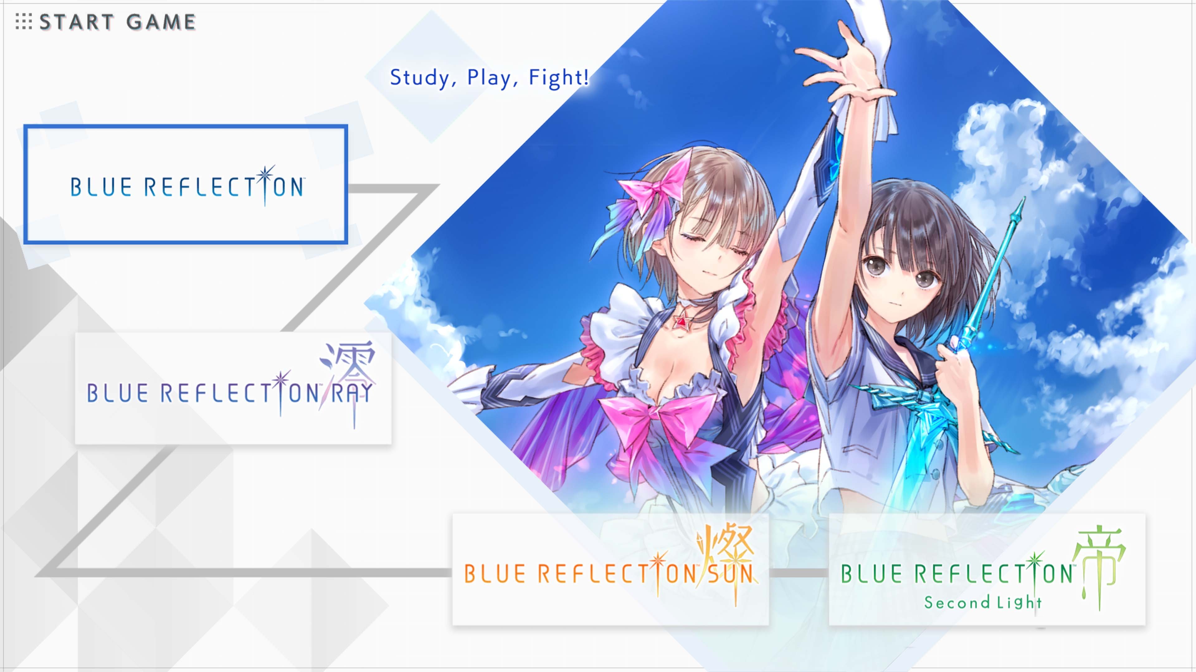 Blue Reflection Quartet - Sammlung aller Blue Reflection Spiele
