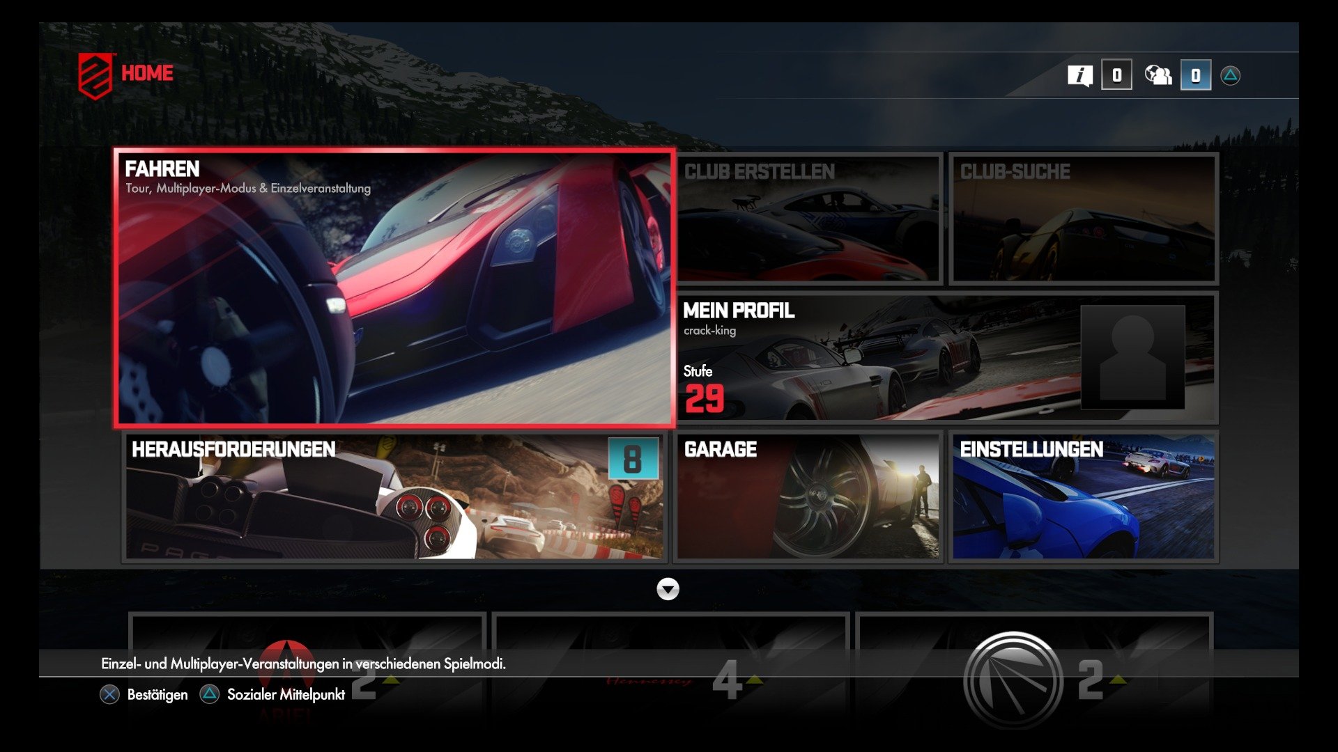 Driveclub PS+ Version ist keines der PS+ Spiele im Oktober